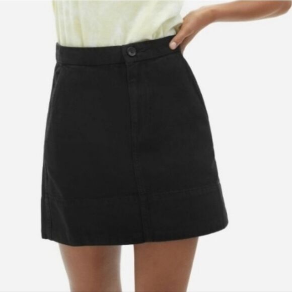 Everlane Dresses & Skirts - Everlane The Canvas Stamp Mini Skirt Size 6 In Black
